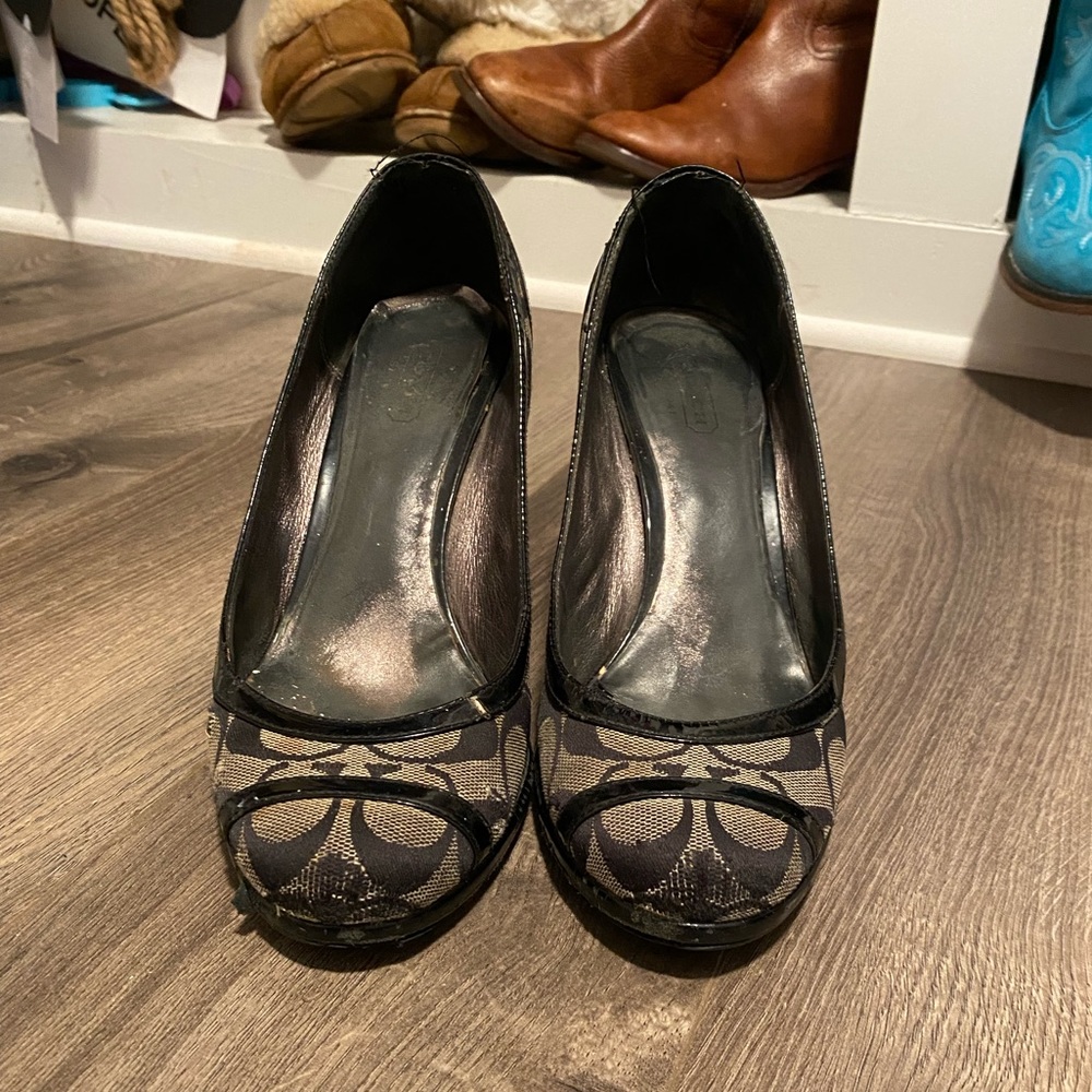 Coach wedge heels